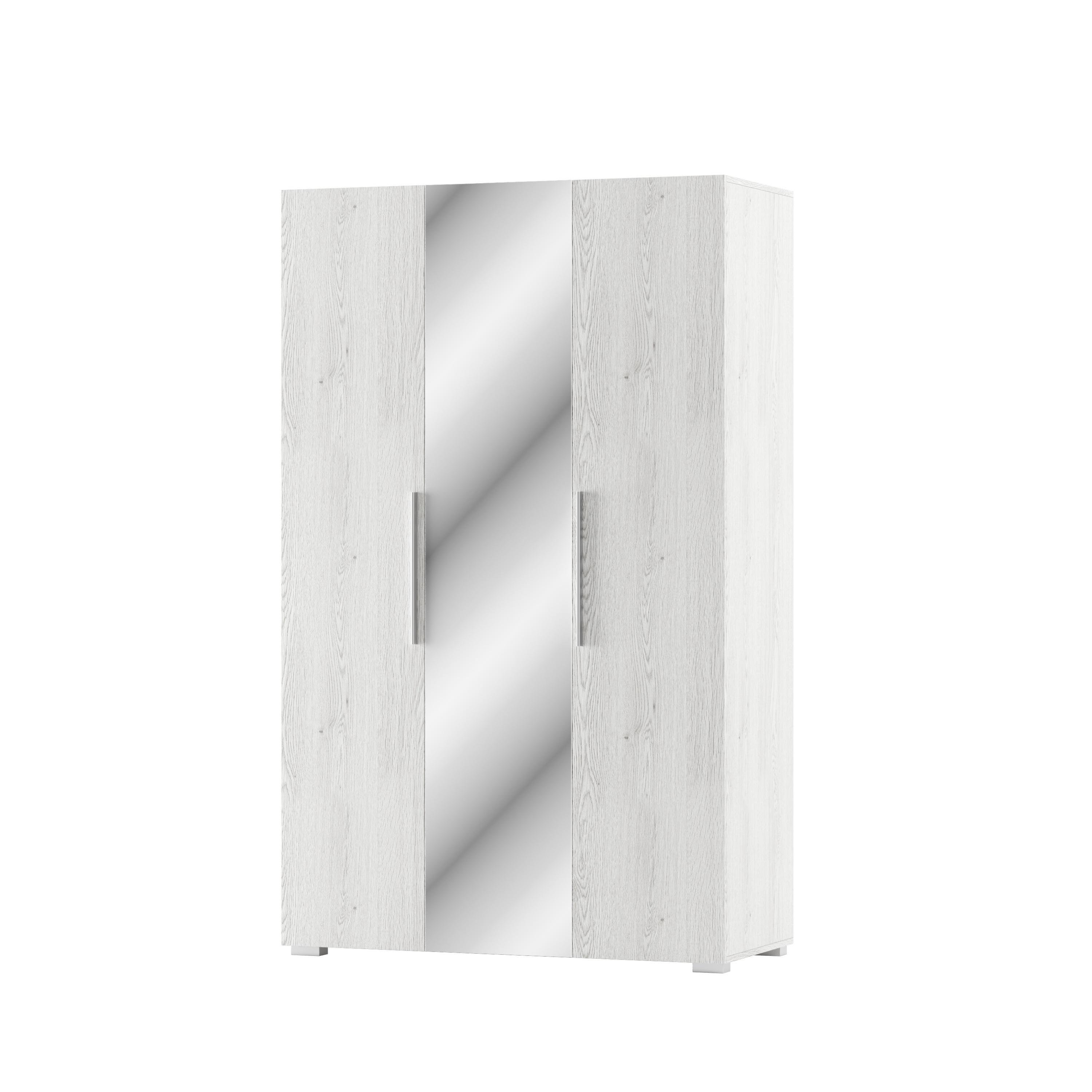 Шафа розпашна Світ Меблів Ромбо 3ДЗ ДСП Артвуд світлий/Білий