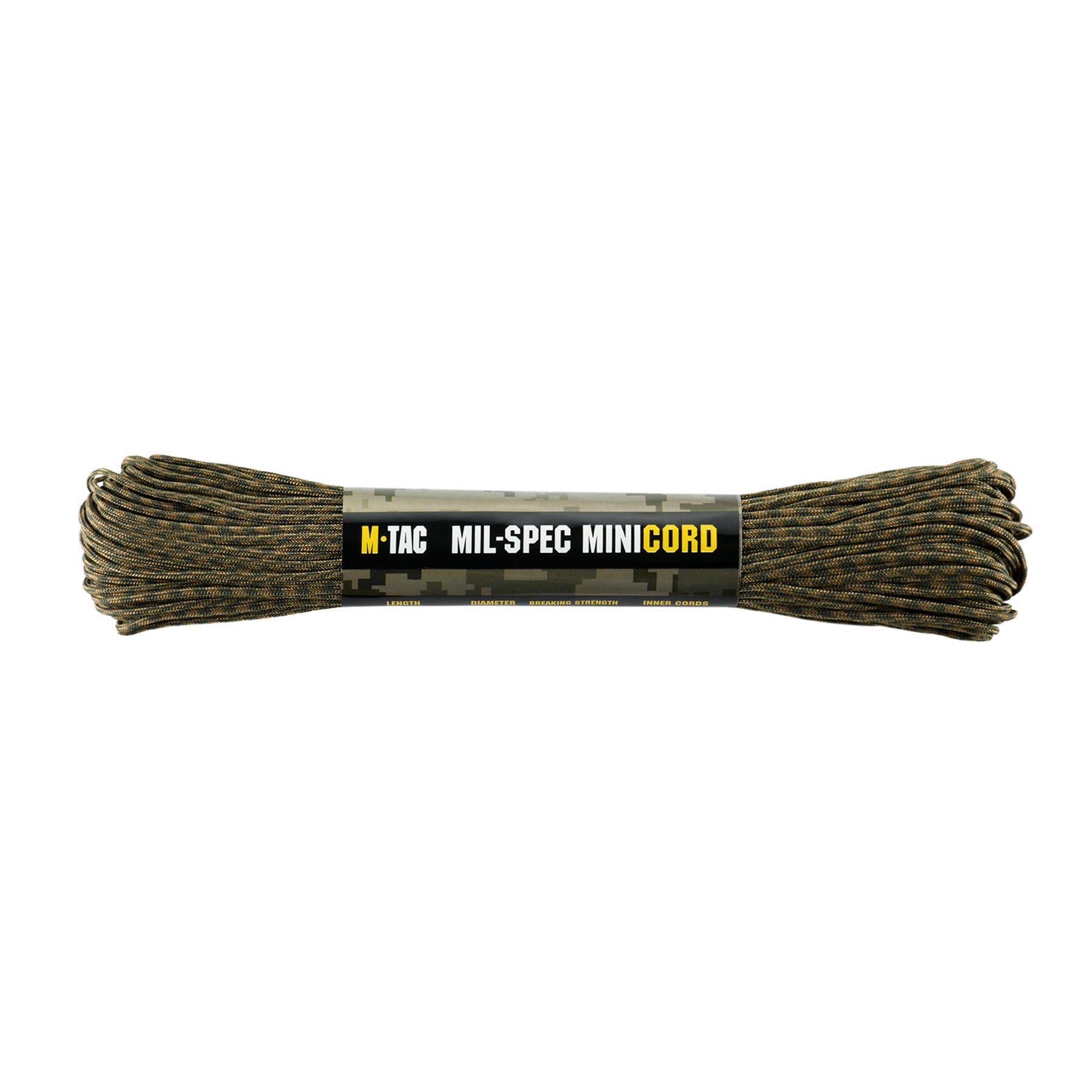 Паракорд M-Tac Minicord Mil-Spec 30 м Ranger Green/Coyote