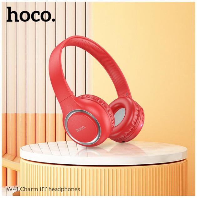 Наушники Hoco W41-1 Bluetooth Красный (20410166) - фото 3