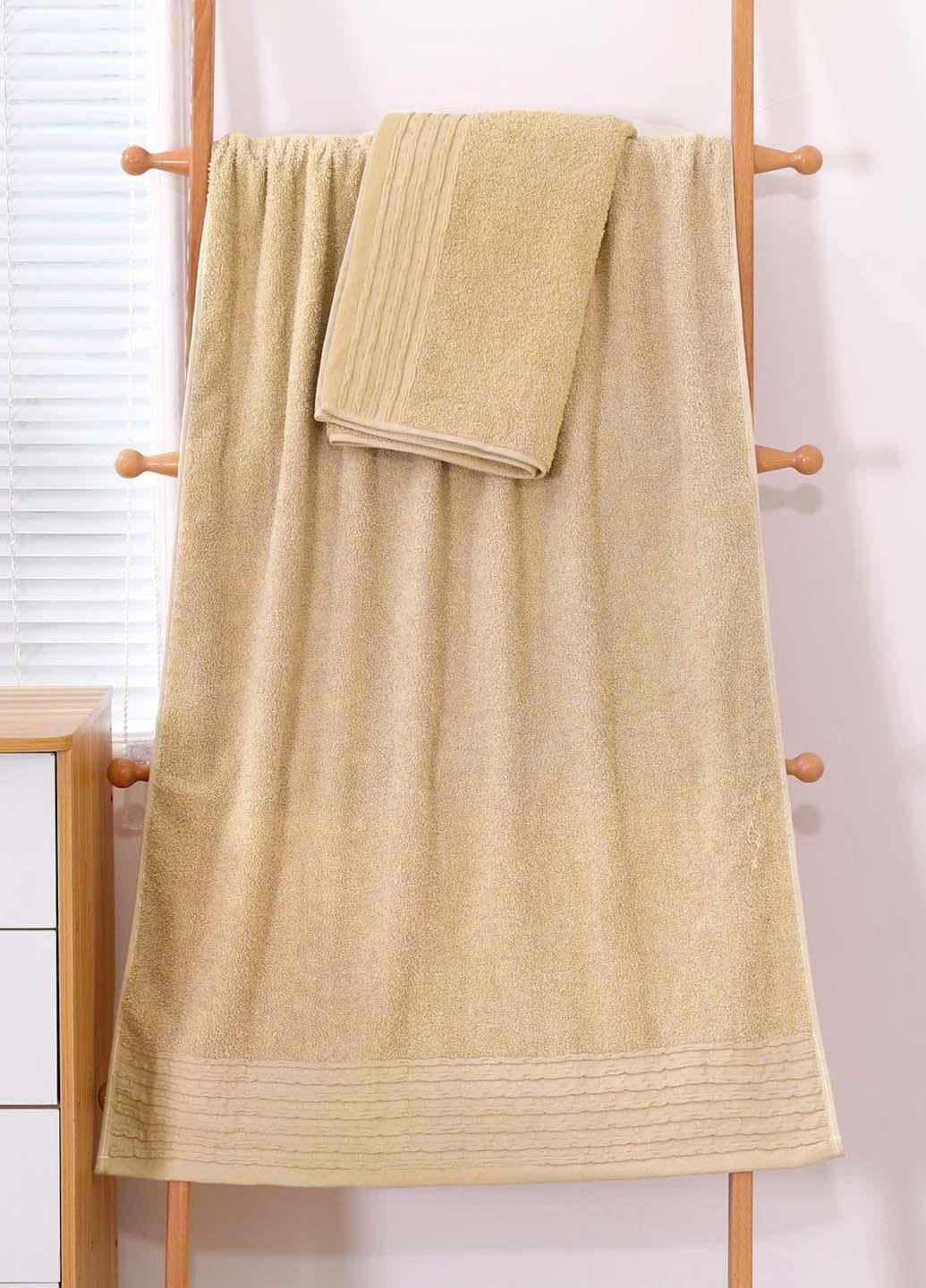 Комплект полотенец махровых однотонных 2 шт. (116)