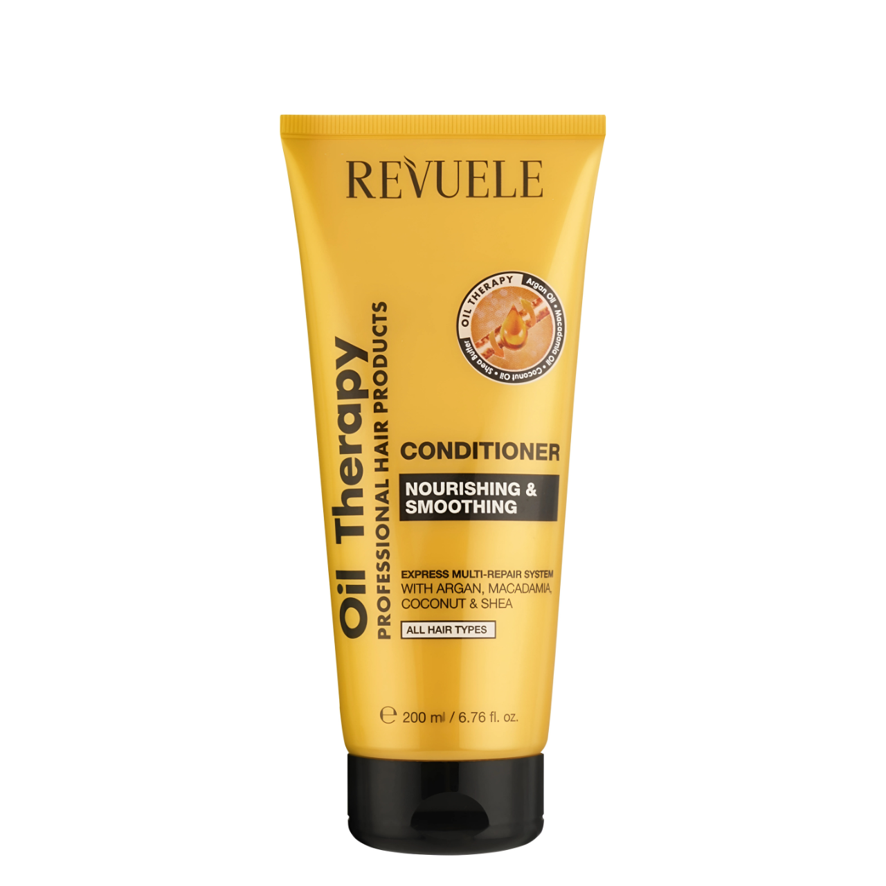 Кондиціонер для всіх типів волосся Revuele Oil Therapy Живлення та розгладжування 200 мл