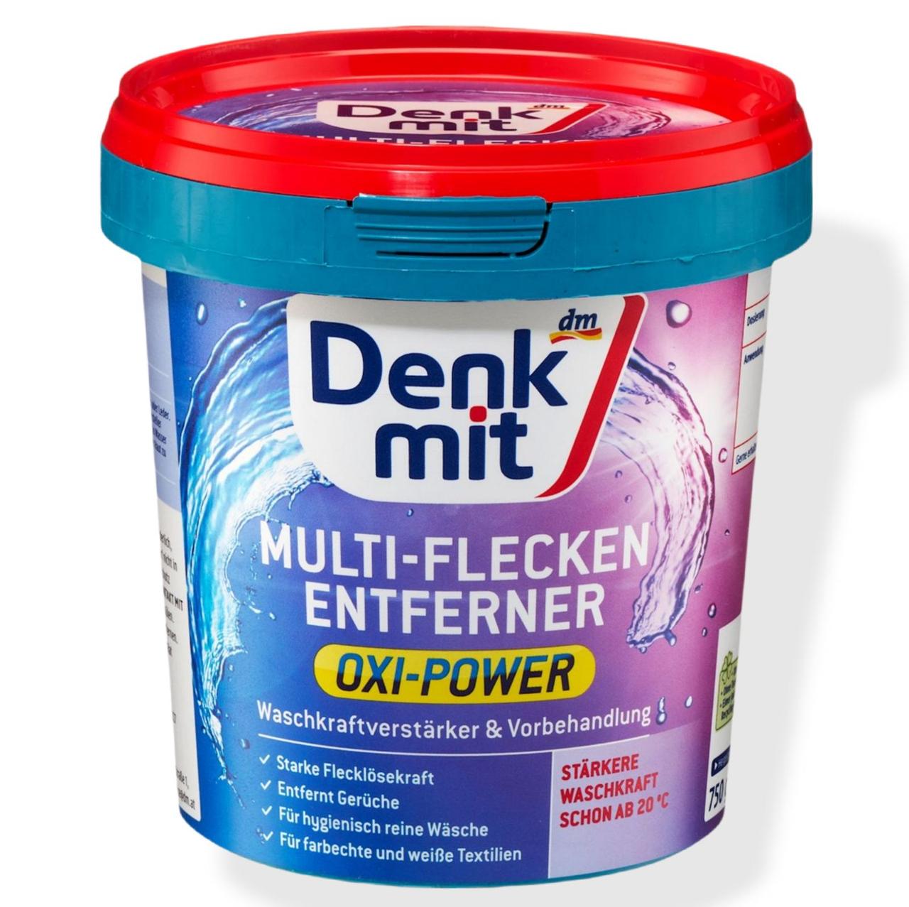 Пятновыводитель кислородный Denkmit Oxi Power для цветных вещей 750 г