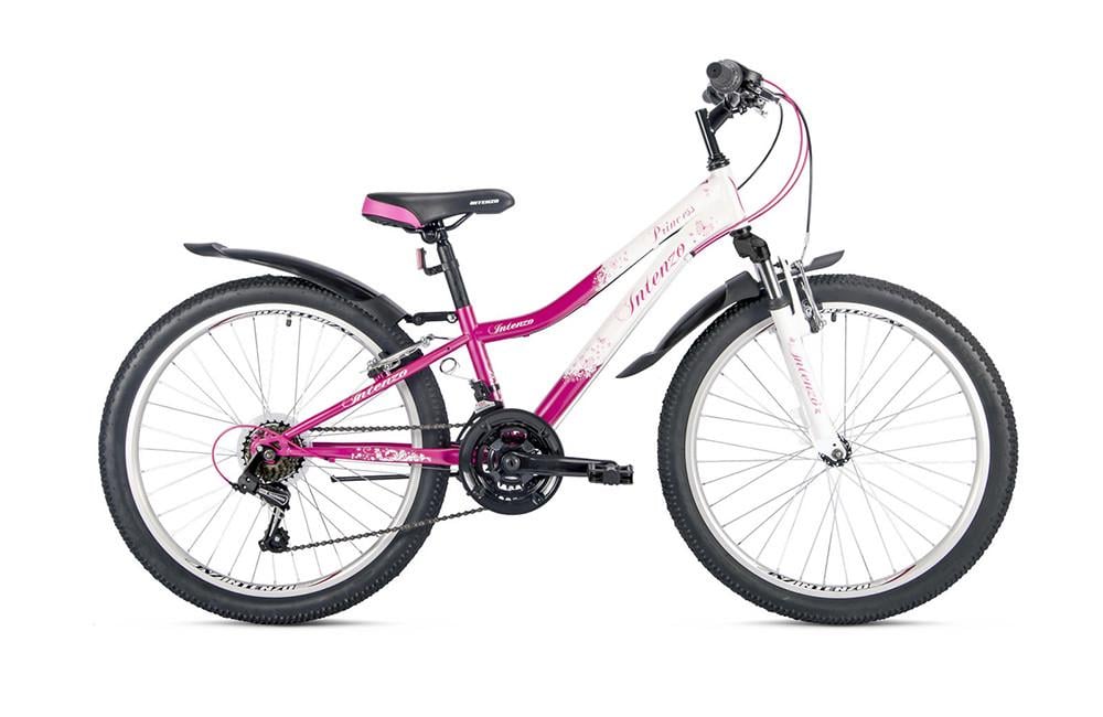 Велосипед подростковый для девочки Intenzo Princess Lady 24" Белый/Розовый (5fca8a57)