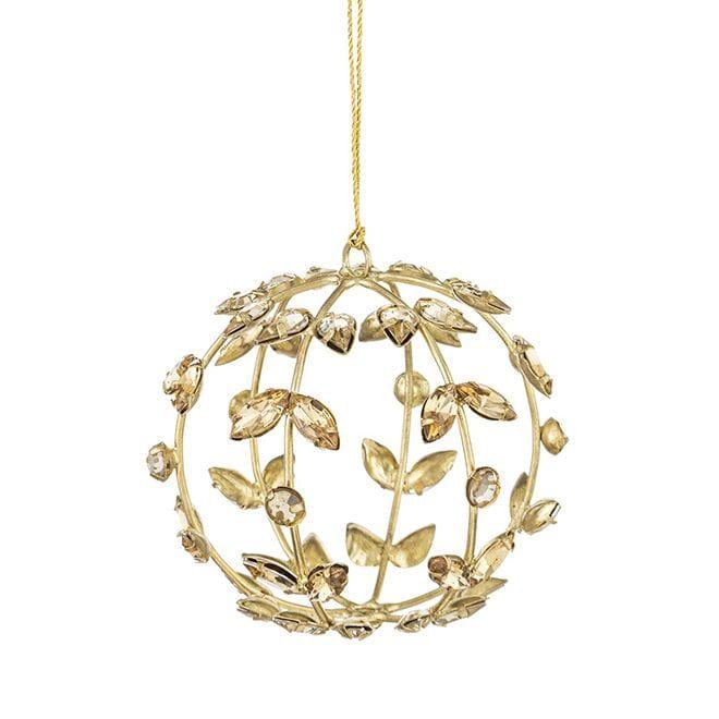 Новогодняя подвеска Flora Шар 9 см (34339)
