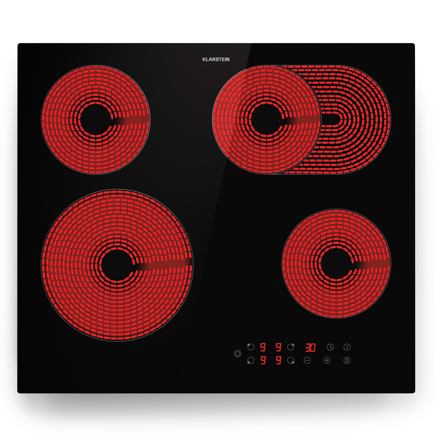 Варочная поверхность стеклокерамическая KLARSTEIN Virtuosa 4 Plus 6600 Вт (10045614) Варочная поверхность стеклокерамическая KLARSTEIN Virtuosa 4 Plus 6600 Вт (10045614)