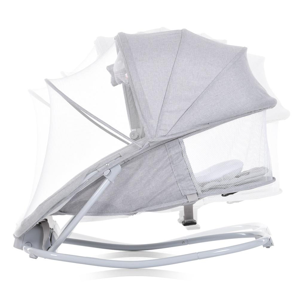 Заколисуючий центр-шезлонг 8113 Світло-сірий - фото 4 Заколисуючий центр-шезлонг 8113 Світло-сірий - фото 4