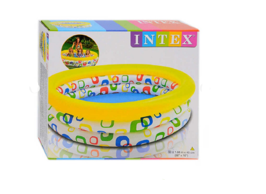 Бассейн надувной Intex детский 147х33 см 330 л Желтый (58439)
