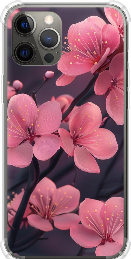 Чехол на iPhone 12 Pro Max Пурпурная сакура (6075sp-2054-42517)