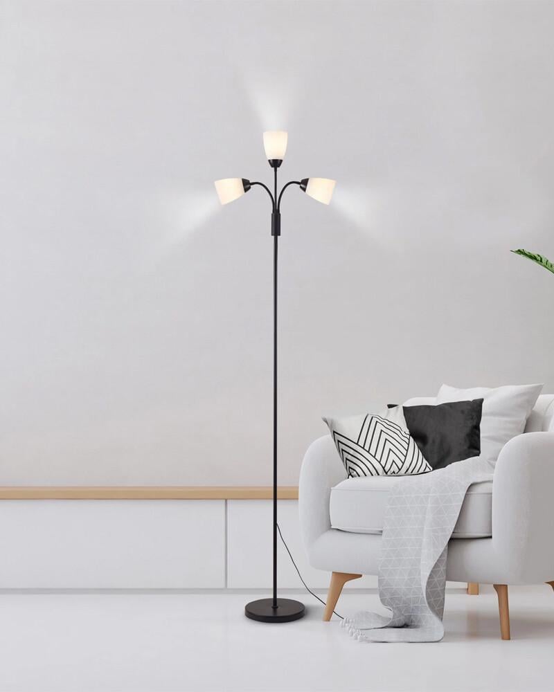 Торшер Polux 330673 Tulip E27 3x20W IP20 Черный (27180032) - фото 2 Торшер Polux 330673 Tulip E27 3x20W IP20 Черный (27180032) - фото 2