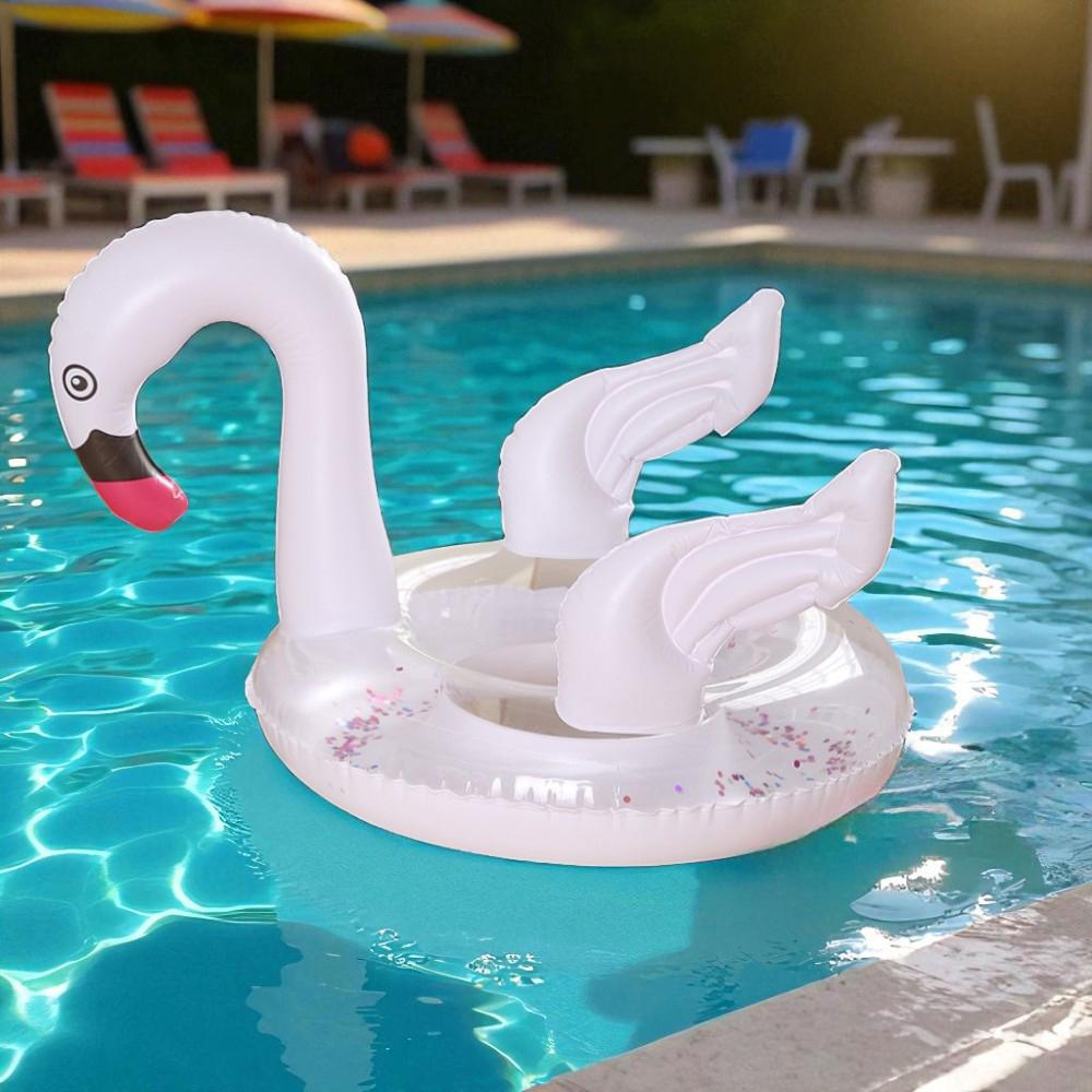 Надувной круг детский Фламинго для плавания 70 см Белый (52-BT-6510-1)