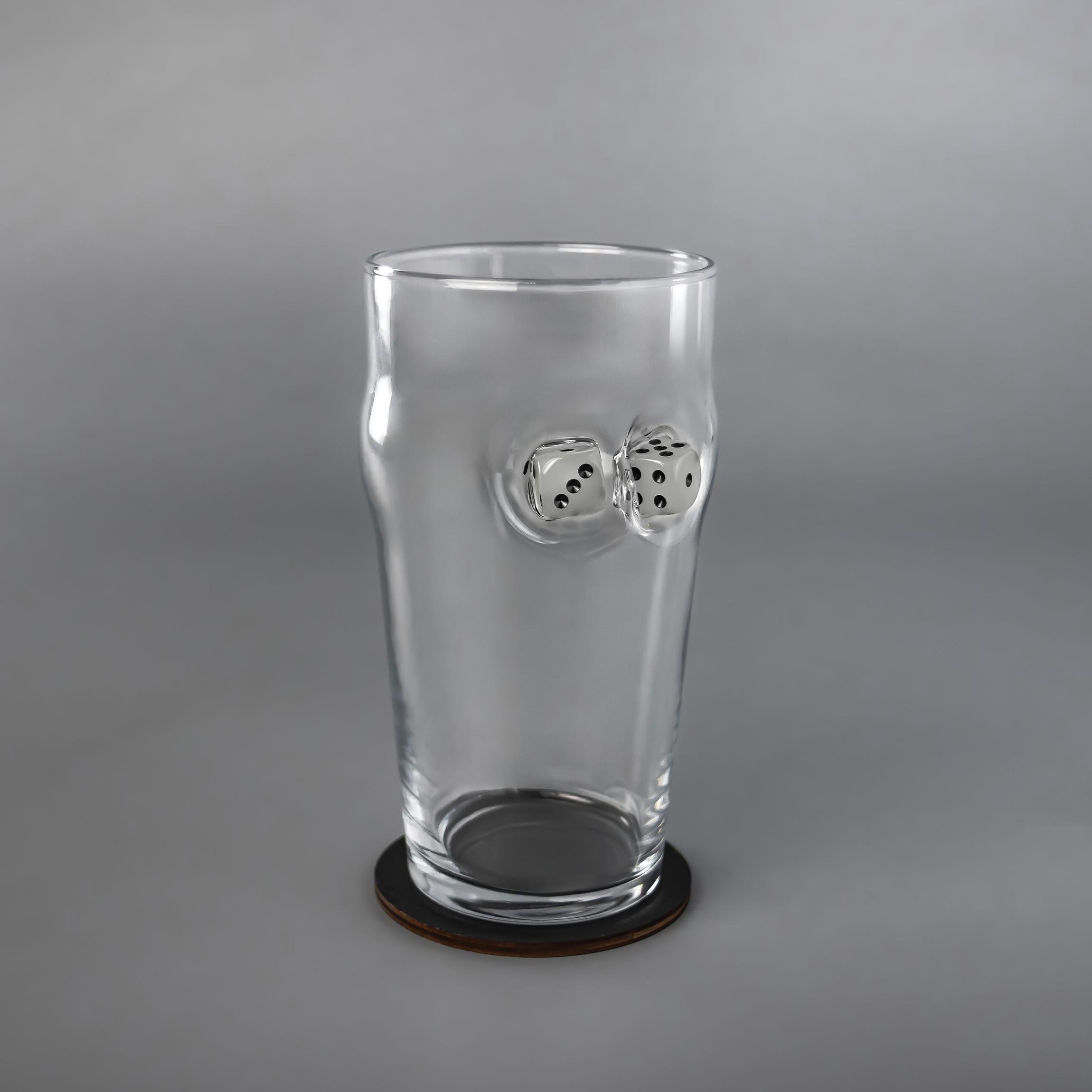 Бокал для пива с кубиком VSKLO 500 мл (25901274) - фото 1 Бокал для пива с кубиком VSKLO 500 мл (25901274) - фото 1