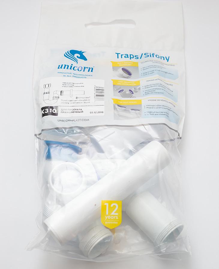 Сифон для писсуара прямой Unicorn K310 Ø 40 мм с отводом Ø 40 мм (RS-K310) - фото 3 Сифон для писсуара прямой Unicorn K310 Ø 40 мм с отводом Ø 40 мм (RS-K310) - фото 3