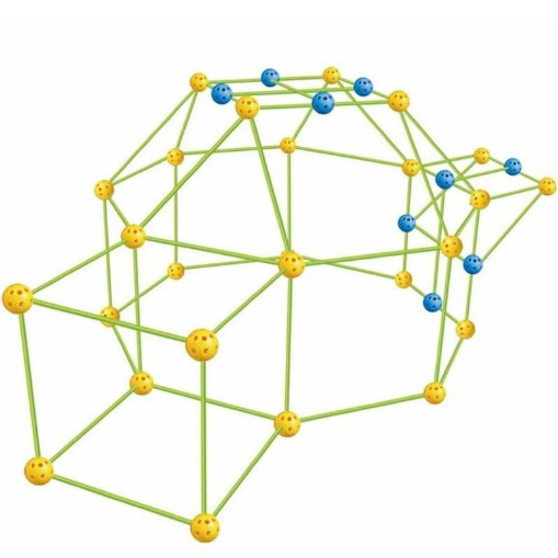 Конструктор для детей Построй свой Форт-Халабуда на 87 деталей Зеленый (116031)