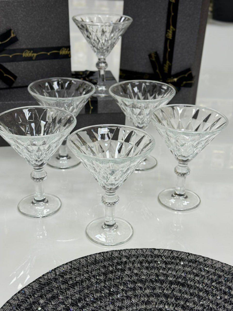 Набор 6 бокалов коктейльных Элизиум 6 шт. 200 мл Прозрачный (102-890)