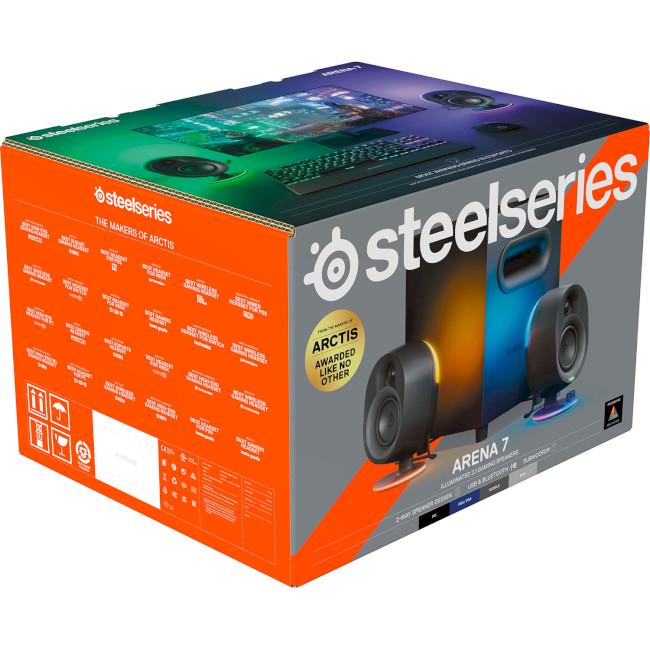 Компьютерные колонки с сабвуфером SteelSeries Arena 7 Bluetooth/mini-jack/USB Черный (61543) - фото 4