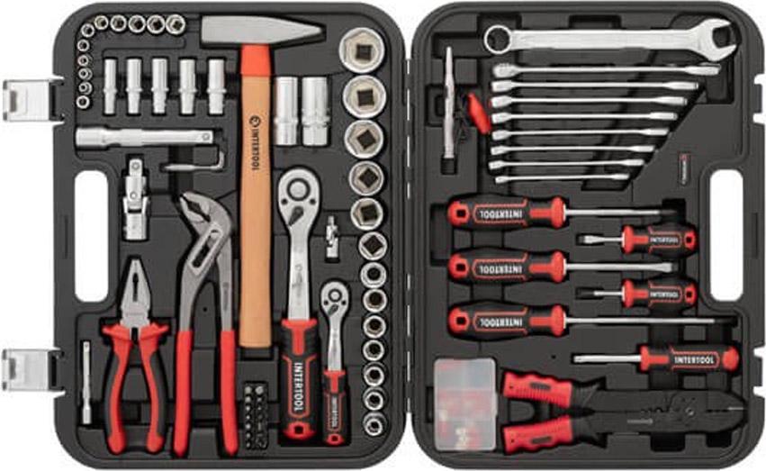 Набір інструментів Intertool 100 шт. (ET-8100) - фото 2 Набір інструментів Intertool 100 шт. (ET-8100) - фото 2