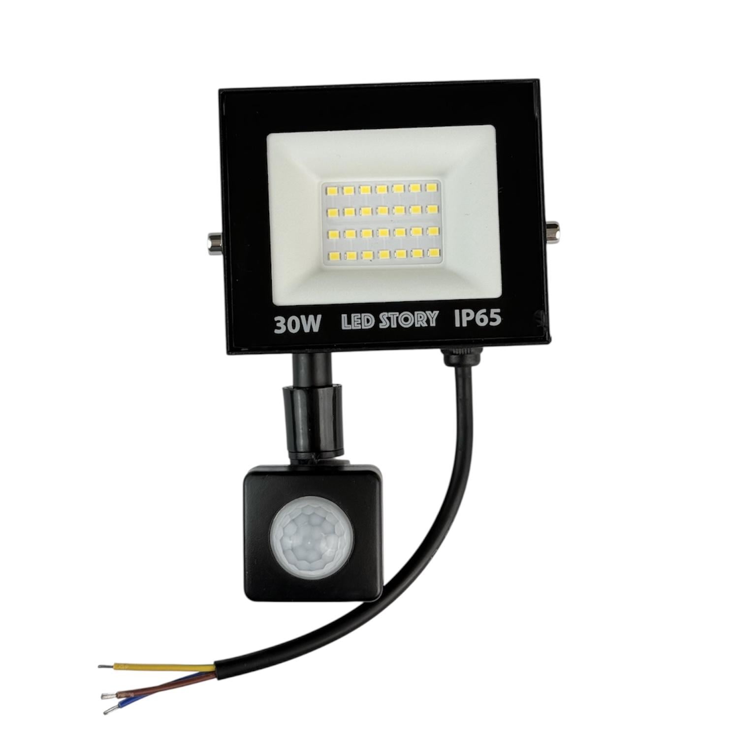 LED-прожектор уличный Led-Story с датчиком движения 2550 Лм 6500K IP65 30 Вт (38764879)