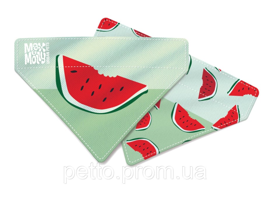 Бандана для собак на ошейник Max & Molly Bandana Watermelon S (2670645590) - фото 2 Бандана для собак на ошейник Max & Molly Bandana Watermelon S (2670645590) - фото 2