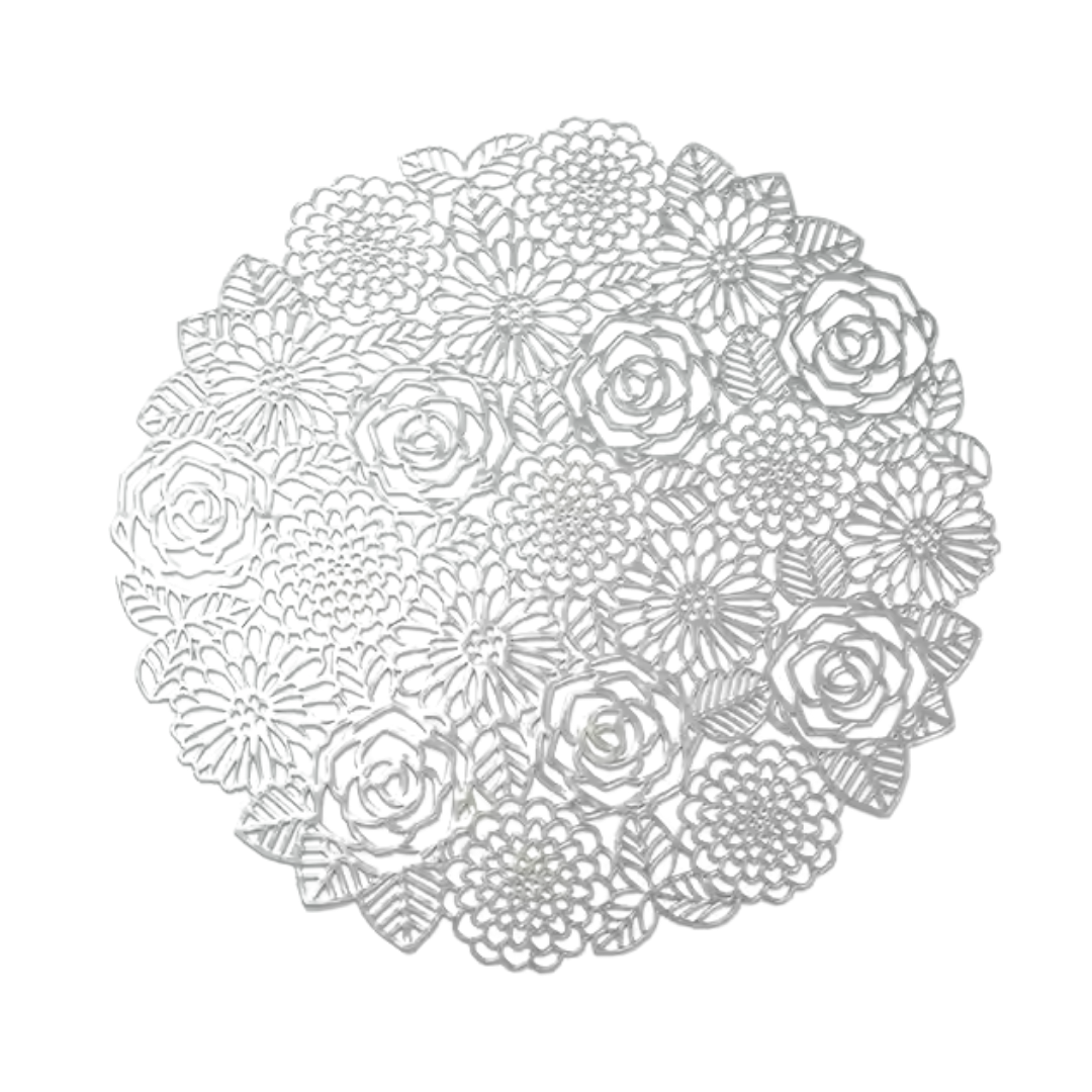 Серветка сервірувальна під гаряче 2 шт. Сріблястий (C014_silver)