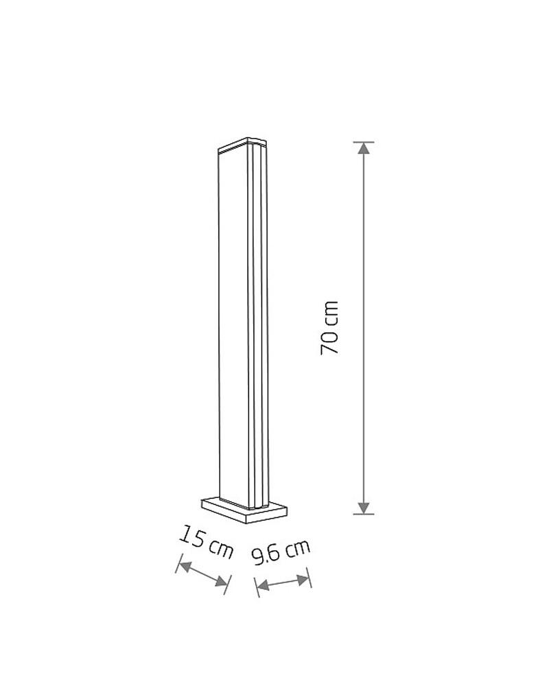 Светильник уличный Nowodvorski 11376 Slit Led 1x12W 3000K 600Lm IP54 Bk (22344819) - фото 3