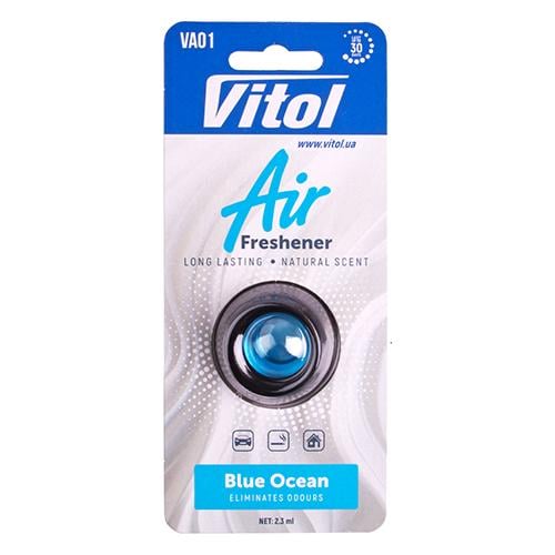 Ароматизатор для авто Vitol Air Blue Ocean на дефлектор (23194305)