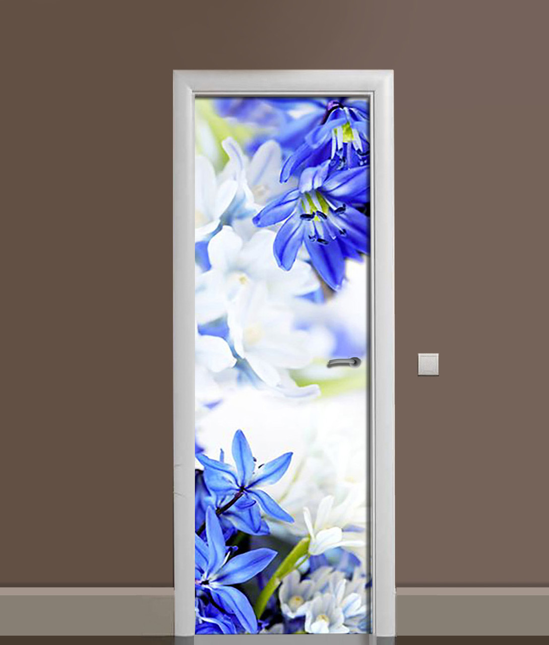 Наклейка 3D на двери Zatarga Подснежники 650х2000 мм (1283915249) Наклейка 3D на двери Zatarga Подснежники 650х2000 мм (1283915249)