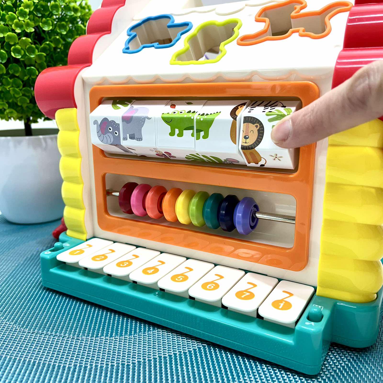 Cортер Hola Развивающий теремок музыка/свет/звуки животных (9196) - фото 4