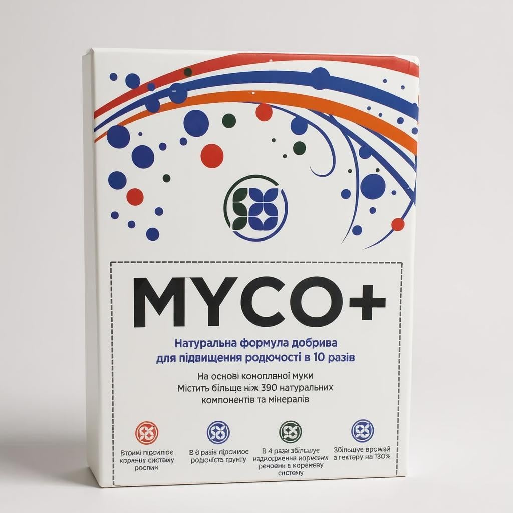 Биоудобрение для растений Myco+ стимулятор роста органический для урожайности 12 саше по 8 г