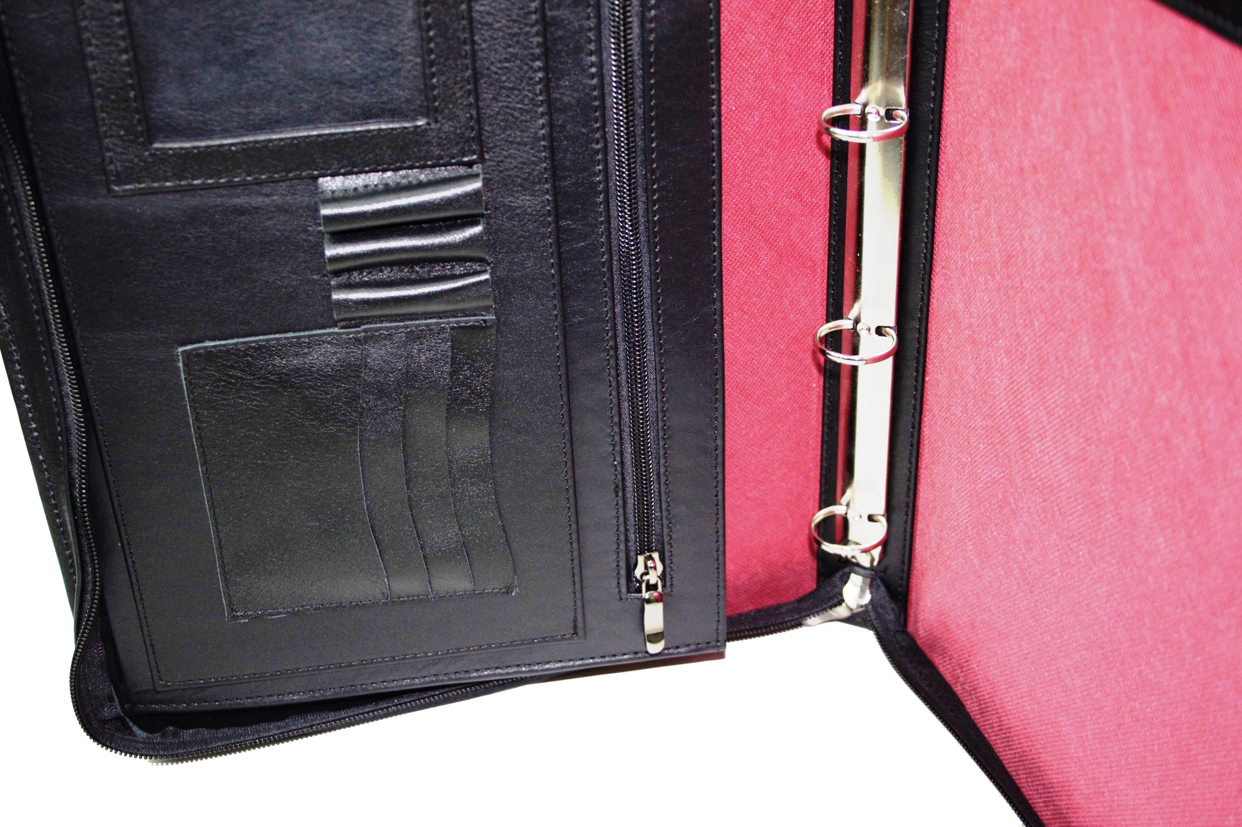 Папка деловая Portfolio для документов из кожи Черный (Port1003 black) - фото 6 Папка деловая Portfolio для документов из кожи Черный (Port1003 black) - фото 6