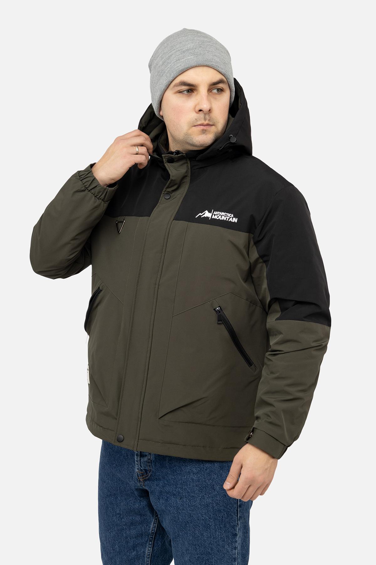 Куртка чоловіча ЦБ-00238301 р. 46 Хакі (28421973)