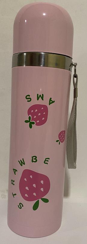 Термос Клубника 8398 с чашкой 500 мл (13110193)