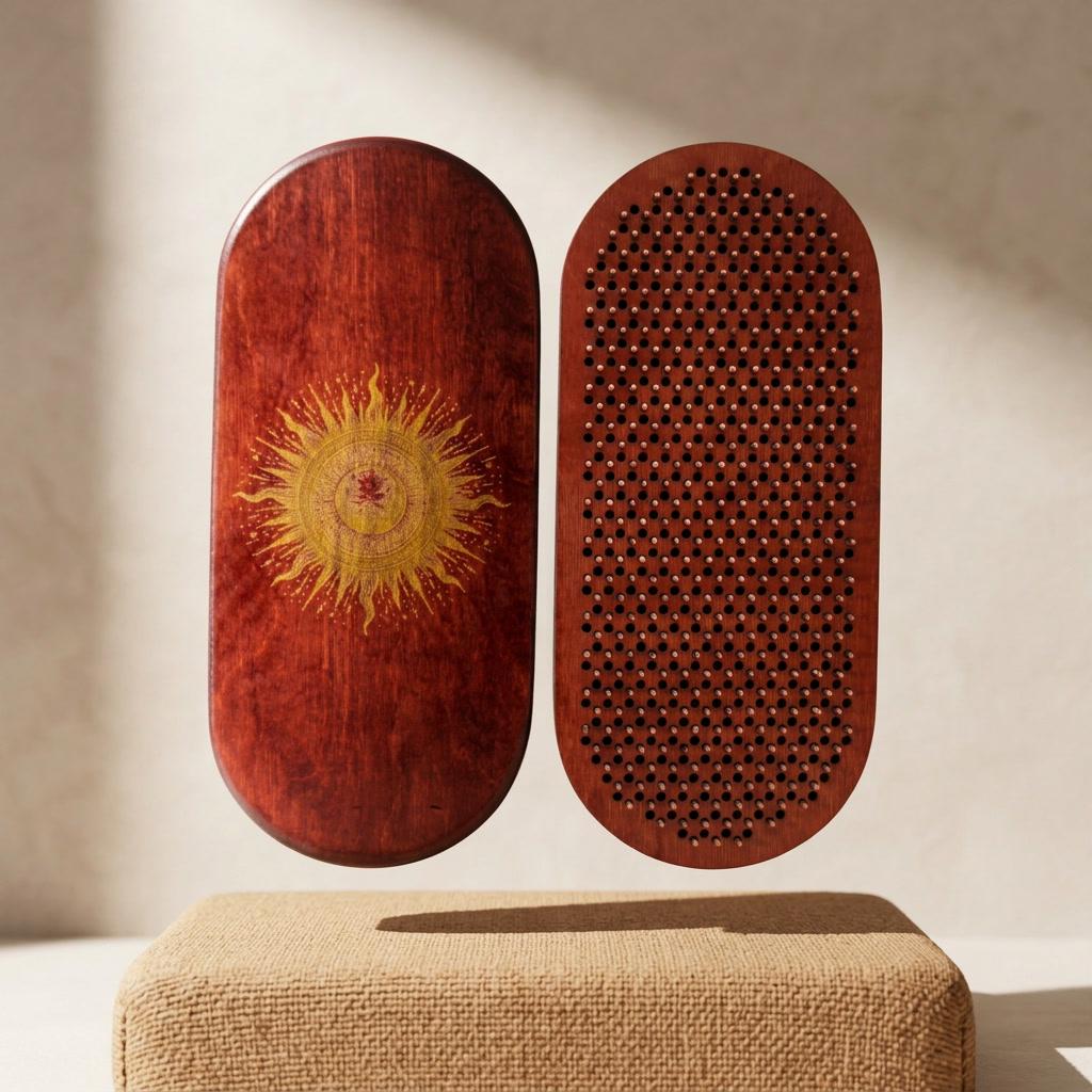 Доска Садху Krok Солнечный Диск омедненные гвозди 10 мм Вишня (TY-016-2)