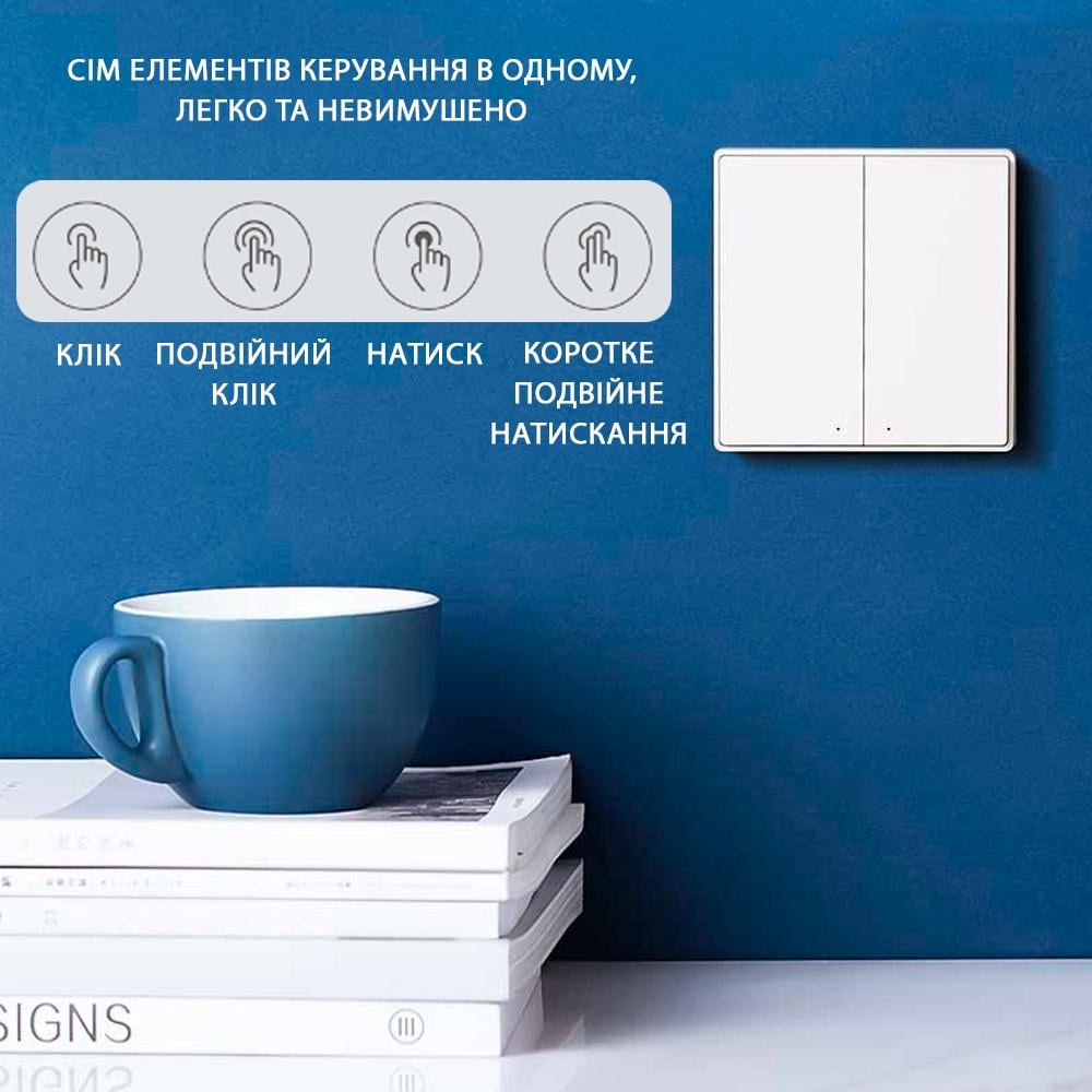 Выключатель Aqara Zigbee D1 1 клавиша - фото 7