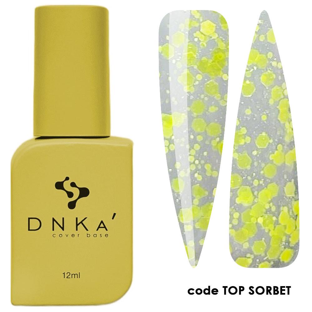 Топ для ногтей без липкого слоя DNKa Top No Wipe Sorbet 12 мл - фото 2