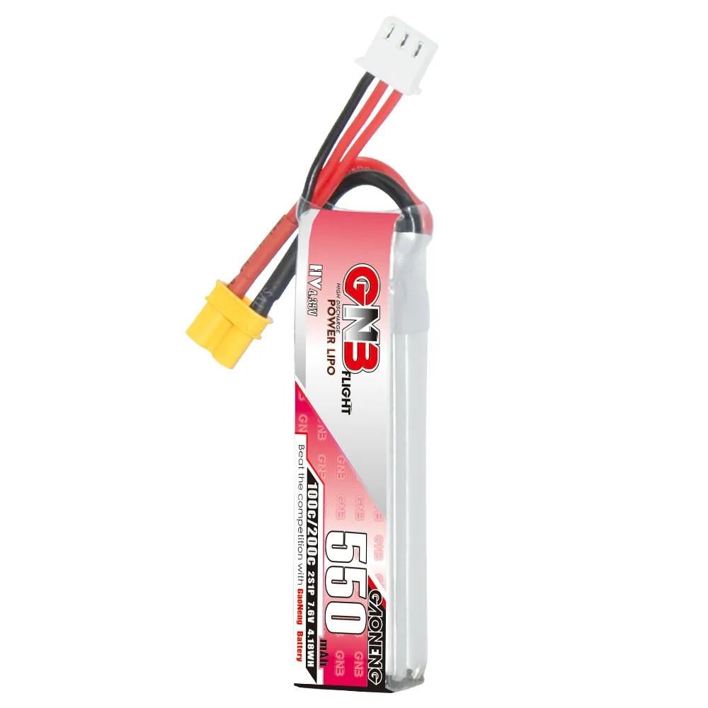 Батарея GNB 2S 550 mAh 7,6V 100C/200C XT30 - фото 2