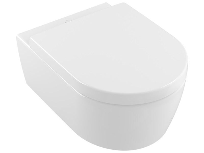 Унитаз подвесной VILLEROY&BOCH AVENTO 5656R001 безобедочный без сидения (99512)