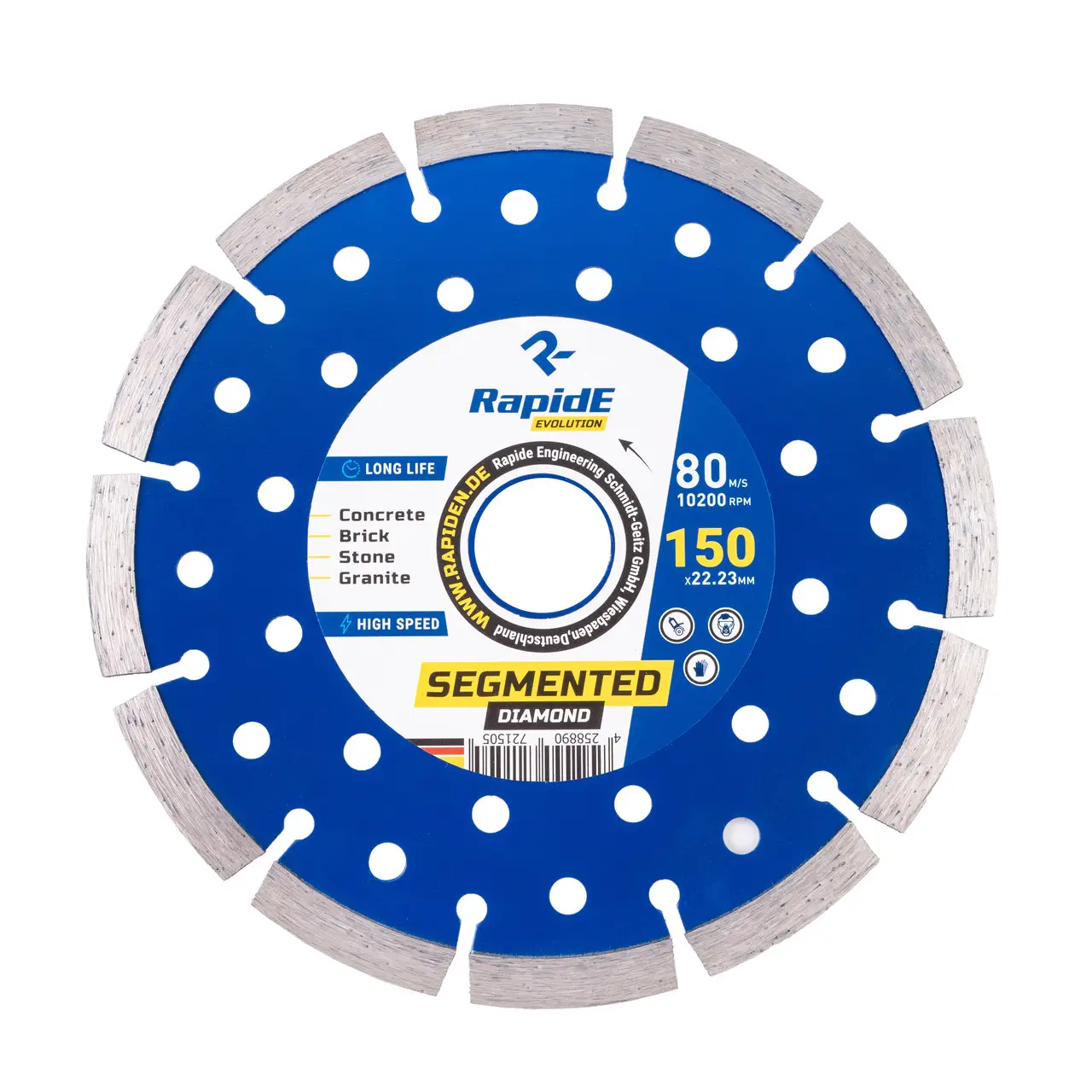 Диск алмазний RapidE Segmented 150х22,2 R2150