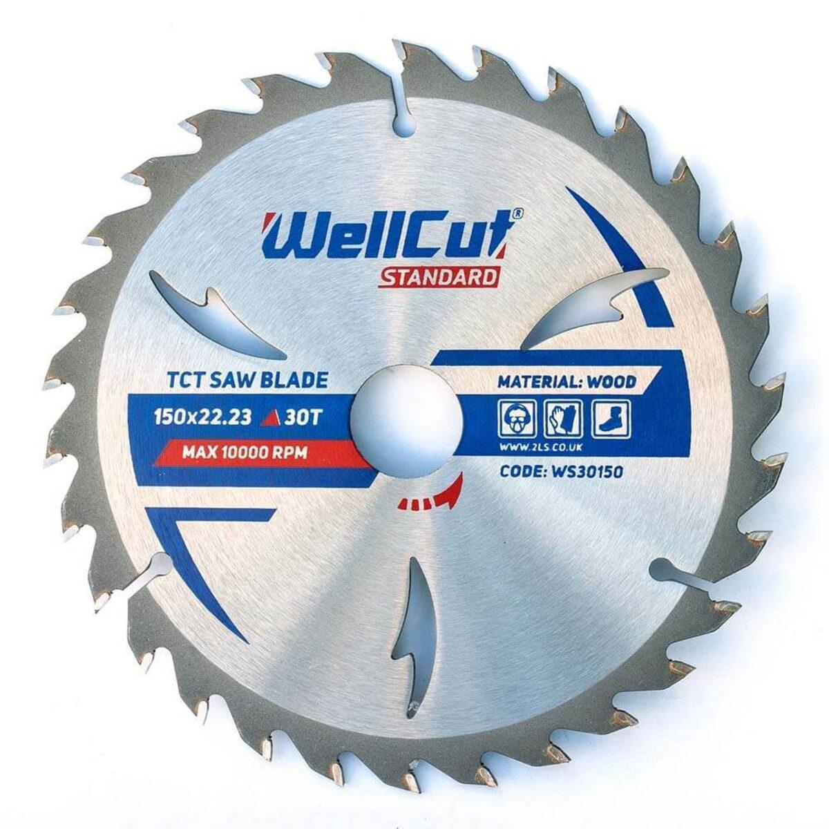 Пильный диск по дереву WellCut Standard 150х22,23 мм 30T 50 шт. (017986)