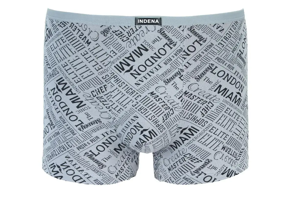 Мужские боксеры стрейчевые Indena XL р. 46-48 2 шт. Светло-серый (81018)