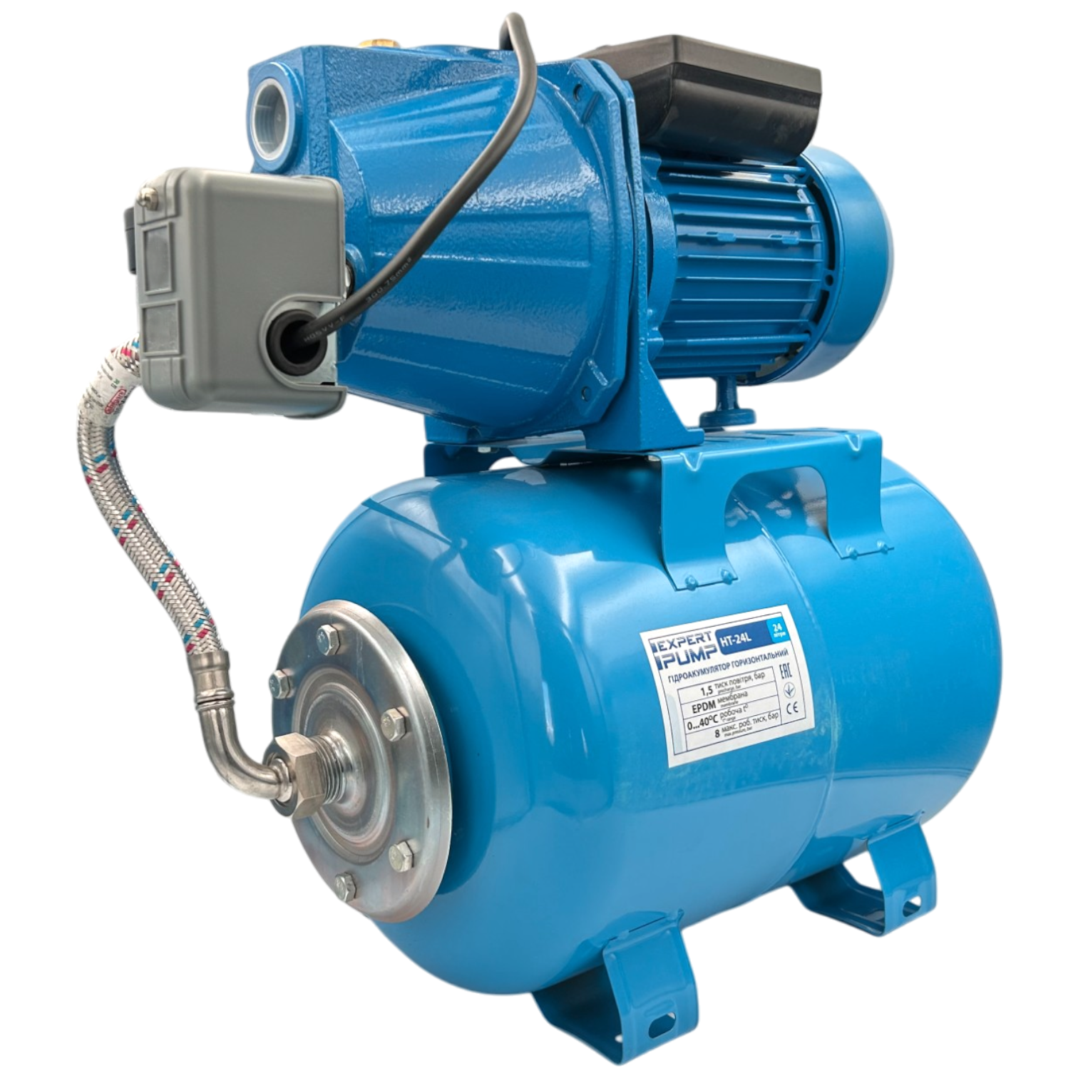 Автоматическая насосная станция EP JET100S/24 1,1 кВт H=50м Q=50 л/мин - фото 3