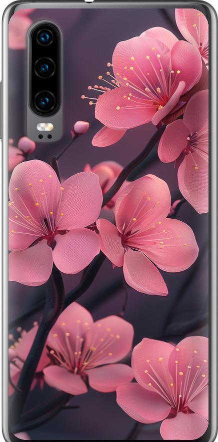 Чохол на Huawei P30 Пурпурова сакура (6075u-1622-42517)