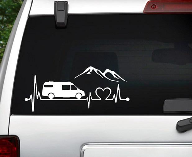 Наклейка на заднє скло 3D Tuning Studio Подорожі Кемпінг 400х180х0,060 мм (10165)