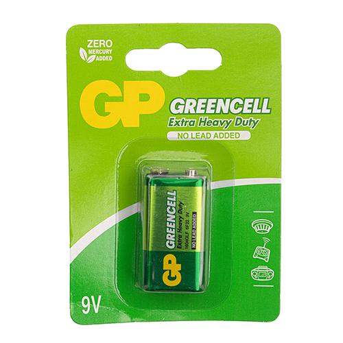 Батарейка GP GREENCELL 9.0V солевая 1604GLF-U1/6F22 (4891199002212)