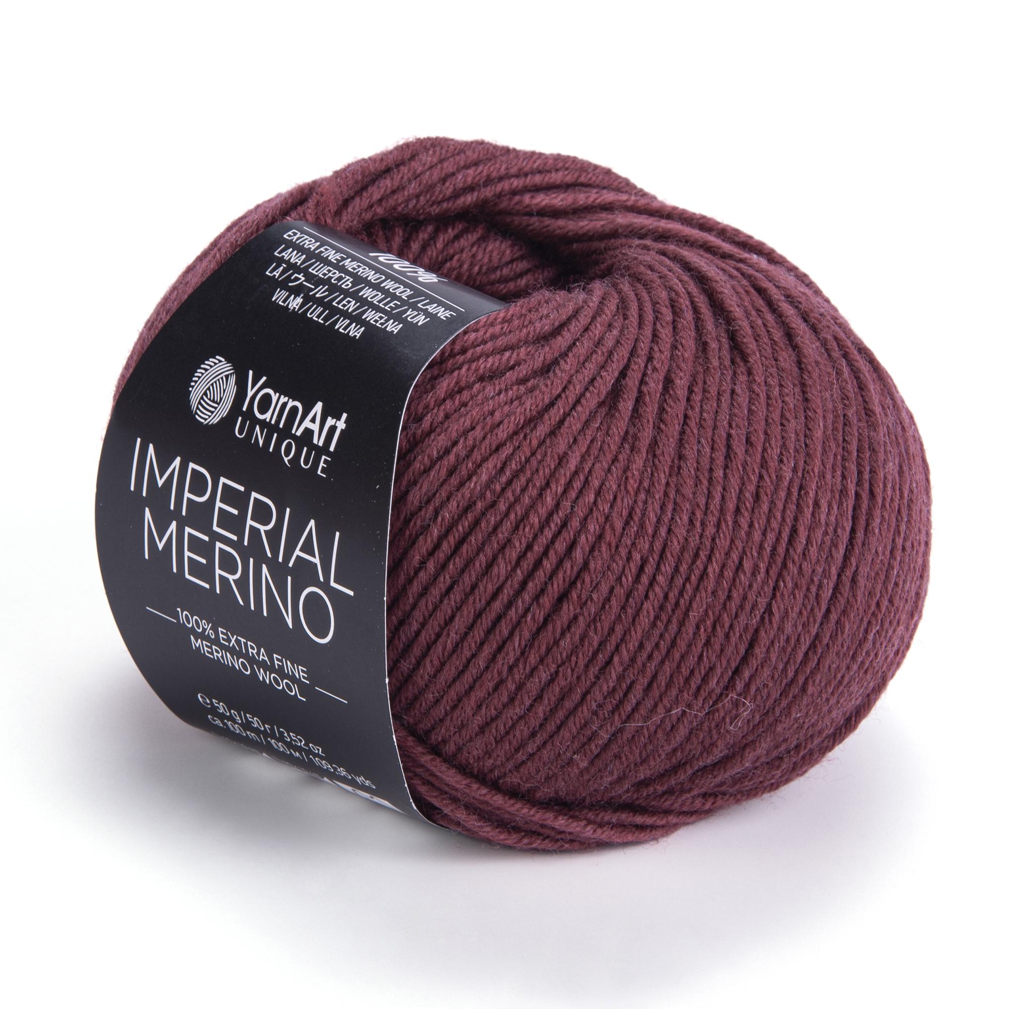 Пряжа YarnArt Imperial Merino 3312 Бордо (6234)