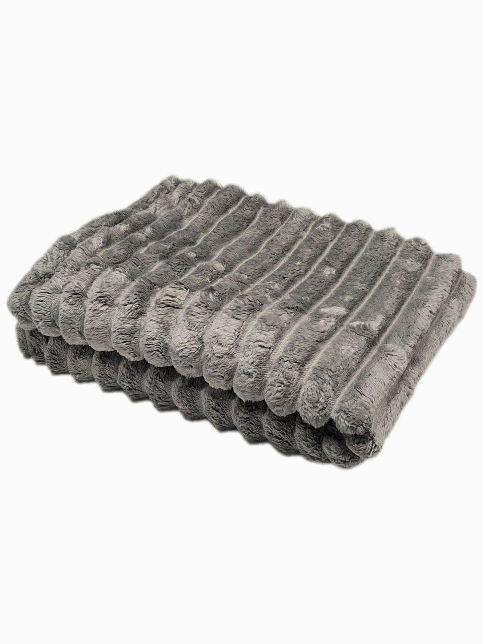 Плед флисовый Шарпей 150x200 см Серый (1712) Плед флисовый Шарпей 150x200 см Серый (1712)