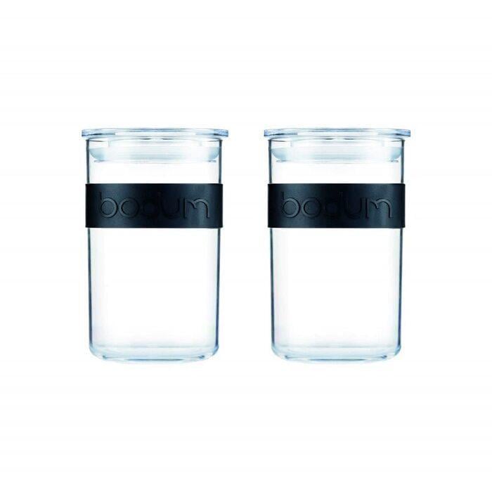 Набір банок кришками Bodum Presso 2 шт. 0,6 л з Прозорий (2677629)