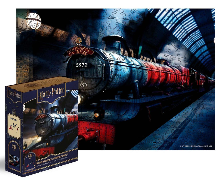 Пазл деревянный фигурный Woods Story Гарри Поттер Серия Хогвартс Экспресс A2