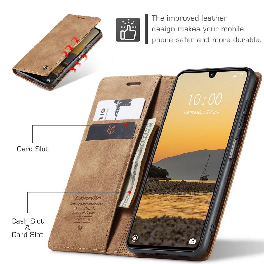 Чехол книжка с магнитом Xiaomi Poco C65 CaseMe Brown (35389-30) - фото 3 Чехол книжка с магнитом Xiaomi Poco C65 CaseMe Brown (35389-30) - фото 3