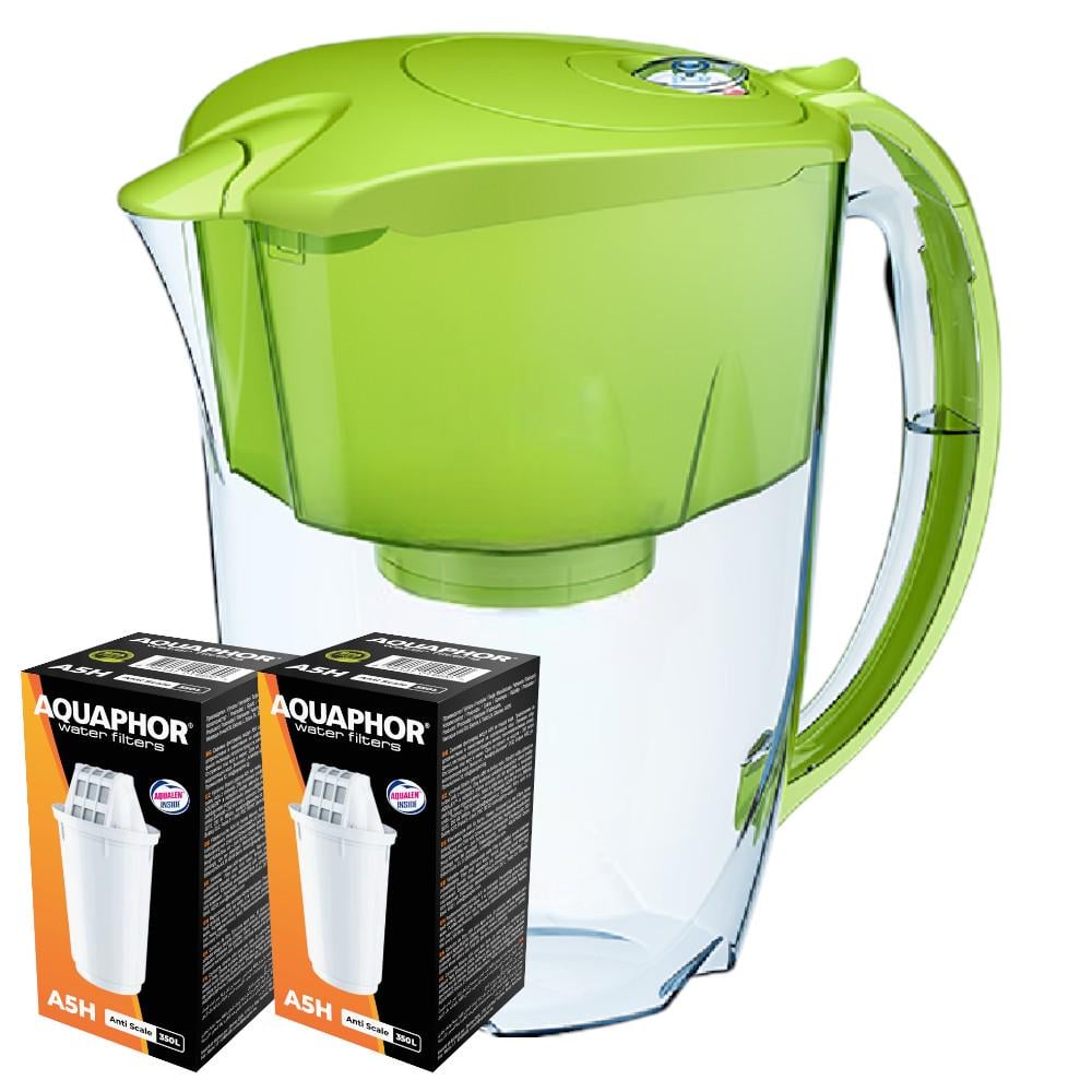 Фильтр-кувшин Аквафор Арктик с двумя модулями А5Н Салатовый