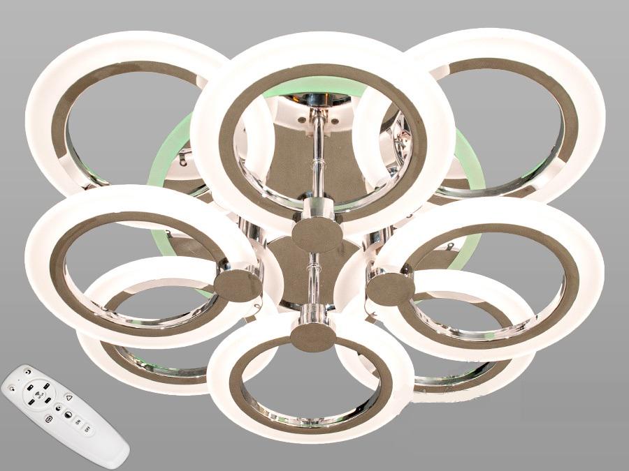 Люстра потолочная Octav с диммером и RGB подсветкой 90 Вт